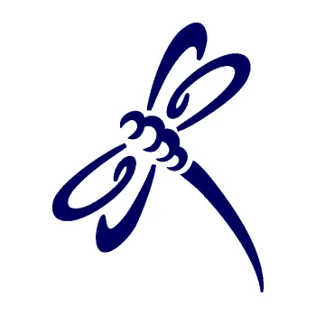 Samolepící dekorace SAMOLEPKA Vážka 002 levá (23 - tmavě modrá) NA AUTO, NÁLEPKA, FÓLIE, POLEP, TUNING, VLASTNÍ TEXT, TISK, AUTOSAMOLEPKY.cz, POLEPY, OBRÁZEK, LOGO, SAMOLEPKY