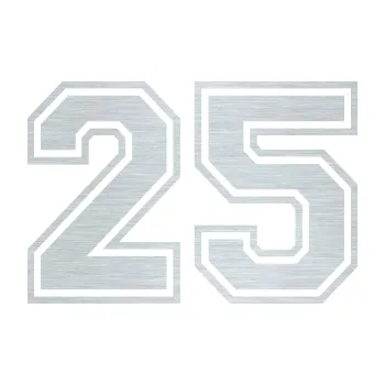 Polep vozidla Startovní číslo 25 typ 4 (61 - škrábaný hliník) SAMOLEPKA NA AUTO, NÁLEPKA, FÓLIE, POLEP, TUNING, VLASTNÍ TEXT, TISK, AUTOSAMOLEPKY.cz, POLEPY, OBRÁZEK, LOGO, 3D STICKERS