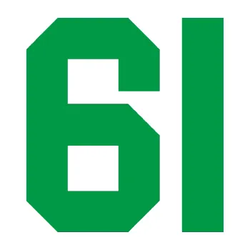 Polep vozidla Startovní číslo 61 (12 - zelená) SAMOLEPKA NA AUTO, NÁLEPKA, FÓLIE, POLEP, TUNING, VLASTNÍ TEXT, TISK, AUTOSAMOLEPKY.cz, POLEPY, OBRÁZEK, LOGO, 3D STICKERS