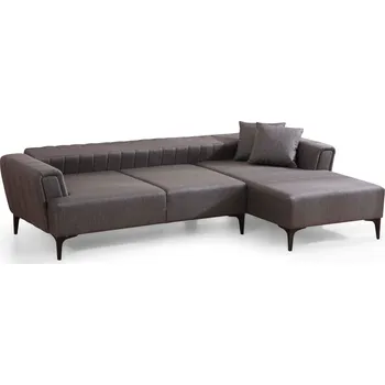 Pohovka Hanah Home Rohová pohovka HAMLET tmavě šedá pravá