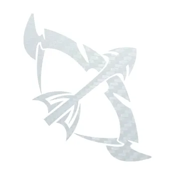 Samolepící dekorace SAMOLEPKA Střelec 003 pravá (51 - 3D karbon bílý) NA AUTO, NÁLEPKA, FÓLIE, POLEP, TUNING, VLASTNÍ TEXT, TISK, AUTOSAMOLEPKY.cz, POLEPY, OBRÁZEK, LOGO, SAMOLEPKY