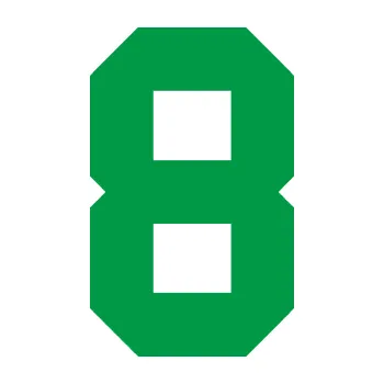 Polep vozidla Startovní číslo 8 (12 - zelená) SAMOLEPKA NA AUTO, NÁLEPKA, FÓLIE, POLEP, TUNING, VLASTNÍ TEXT, TISK, AUTOSAMOLEPKY.cz, POLEPY, OBRÁZEK, LOGO, 3D STICKERS