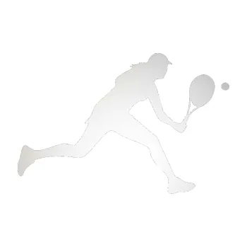 Polep vozidla SAMOLEPKA Tenistka 001 pravá (82 - odrazková reflexní bílá) NA AUTO, NÁLEPKA, FÓLIE, POLEP, TUNING, VLASTNÍ TEXT, TISK, AUTOSAMOLEPKY.cz, POLEPY, OBRÁZEK, LOGO, SAMOLEPKY