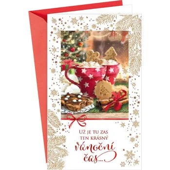 ARGUS 11-6404c Vánoční přání s kapsou na peníze