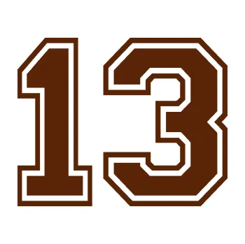 Polep vozidla Startovní číslo 13 typ 4 (15 - hnědá) SAMOLEPKA NA AUTO, NÁLEPKA, FÓLIE, POLEP, TUNING, VLASTNÍ TEXT, TISK, AUTOSAMOLEPKY.cz, POLEPY, OBRÁZEK, LOGO, 3D STICKERS