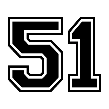 Polep vozidla Startovní číslo 51 typ 4 (01 - černá) SAMOLEPKA NA AUTO, NÁLEPKA, FÓLIE, POLEP, TUNING, VLASTNÍ TEXT, TISK, AUTOSAMOLEPKY.cz, POLEPY, OBRÁZEK, LOGO, 3D STICKERS