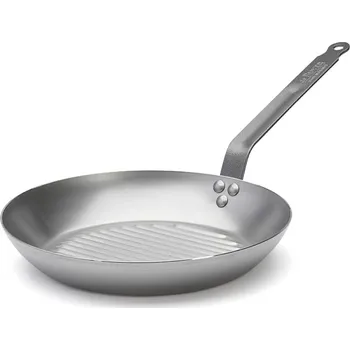 De Buyer | Ocelová pánev, Carbone plus, BBQ, grilovací, průměr 30 cm (Ocelová pánev de Buyer - Carbone plus grilovací)