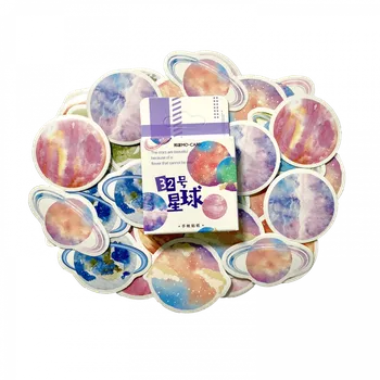 samolepka Sada samolepek - Barevné planetky (45ks)