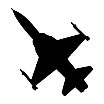 Polep vozidla SAMOLEPKA Stíhací letoun 003 levá (01 - černá) NA AUTO, NÁLEPKA, FÓLIE, POLEP, TUNING, VLASTNÍ TEXT, TISK, AUTOSAMOLEPKY.cz, POLEPY, OBRÁZEK, LOGO, SAMOLEPKY