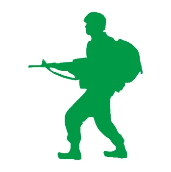 Samolepící dekorace Voják 016 levá (12 - zelená) SAMOLEPKA NA AUTO, NÁLEPKA, FÓLIE, POLEP, TUNING, VLASTNÍ TEXT, TISK, AUTOSAMOLEPKY.cz, POLEPY, OBRÁZEK, LOGO, 3D STICKERS