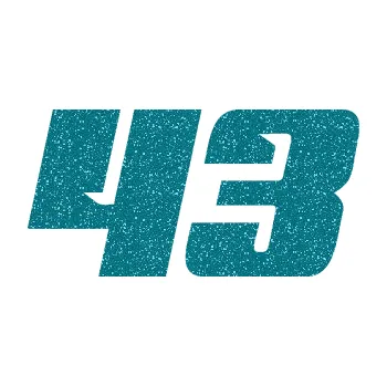 Polep vozidla Startovní číslo 43 typ 6 (92 - Ultra Metalic tyrkysová) SAMOLEPKA NA AUTO, NÁLEPKA, FÓLIE, POLEP, TUNING, VLASTNÍ TEXT, TISK, AUTOSAMOLEPKY.cz, POLEPY, OBRÁZEK, LOGO, 3D STICKERS