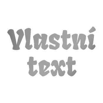 Polep vozidla SAMOLEPKA Vlastní text - Fruktur (42 - stříbrná metalíza) NA AUTO, NÁLEPKA, FÓLIE, POLEP, TUNING, VLASTNÍ TEXT, TISK, AUTOSAMOLEPKY.cz, POLEPY, OBRÁZEK, LOGO, SAMOLEPKY