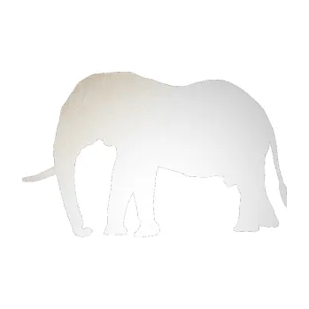 Samolepící dekorace SAMOLEPKA Slon 001 levá (82 - odrazková reflexní bílá) NA AUTO, NÁLEPKA, FÓLIE, POLEP, TUNING, VLASTNÍ TEXT, TISK, AUTOSAMOLEPKY.cz, POLEPY, OBRÁZEK, LOGO, SAMOLEPKY