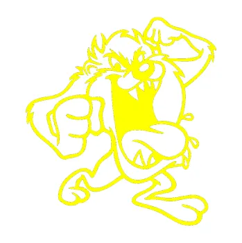 Samolepicí dekorace na vozidlo Tazman pravá (05 - žlutá citron) SAMOLEPKA NA AUTO, NÁLEPKA, FÓLIE, POLEP, TUNING, VLASTNÍ TEXT, TISK, AUTOSAMOLEPKY.cz, POLEPY, OBRÁZEK, LOGO, 3D STICKERS