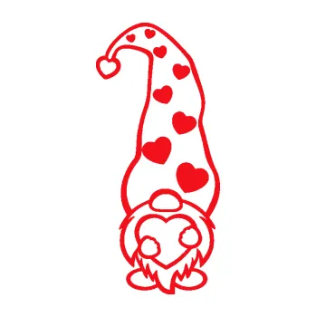 Samolepící dekorace SAMOLEPKA Trpaslík 002 pravá čepice se srdíčky (10 - červená) NA AUTO, NÁLEPKA, FÓLIE, POLEP, TUNING, VLASTNÍ TEXT, TISK, AUTOSAMOLEPKY.cz, POLEPY, OBRÁZEK, LOGO, SAMOLEPKY