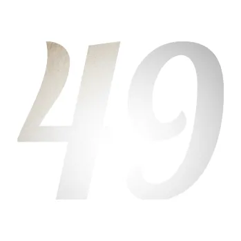 Polep vozidla SAMOLEPKA Startovní číslo 49 typ 3 (82 - odrazková reflexní bílá) NA AUTO, NÁLEPKA, FÓLIE, POLEP, TUNING, VLASTNÍ TEXT, TISK, AUTOSAMOLEPKY.cz, POLEPY, OBRÁZEK, LOGO, SAMOLEPKY