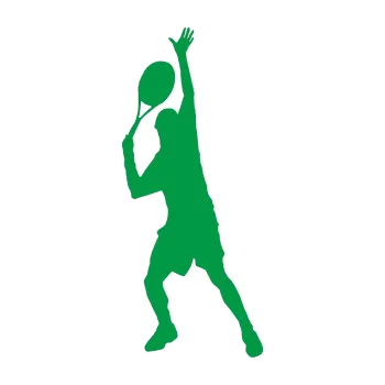 Polep vozidla Tenista 008 levá (12 - zelená) SAMOLEPKA NA AUTO, NÁLEPKA, FÓLIE, POLEP, TUNING, VLASTNÍ TEXT, TISK, AUTOSAMOLEPKY.cz, POLEPY, OBRÁZEK, LOGO, 3D STICKERS