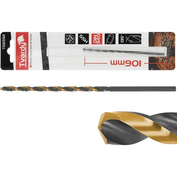 Vrták Vrták do kovu prodloužený HSS M2 TiN, DIN 340, 3,2mm, TVARDY, Geko T02332