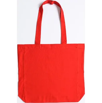 Printwear Bavlněná taška s bočním přeložením XT95 Red -ca. Pantone 032U-HKS 13-14 38 x 42 x 10 cm