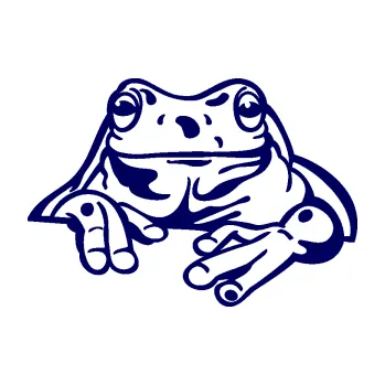 Samolepící dekorace SAMOLEPKA Žába 005 pravá (23 - tmavě modrá) NA AUTO, NÁLEPKA, FÓLIE, POLEP, TUNING, VLASTNÍ TEXT, TISK, AUTOSAMOLEPKY.cz, POLEPY, OBRÁZEK, LOGO, SAMOLEPKY