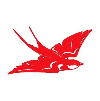 Samolepicí dekorace na vozidlo Vlaštovka 002 pravá (10 - červená) SAMOLEPKA NA AUTO, NÁLEPKA, FÓLIE, POLEP, TUNING, VLASTNÍ TEXT, TISK, AUTOSAMOLEPKY.cz, POLEPY, OBRÁZEK, LOGO, 3D STICKERS