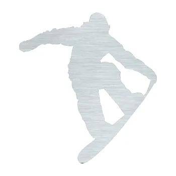 Samolepicí dekorace na vozidlo Snowboard 019 levá (61 - škrábaný hliník) SAMOLEPKA NA AUTO, NÁLEPKA, FÓLIE, POLEP, TUNING, VLASTNÍ TEXT, TISK, AUTOSAMOLEPKY.cz, POLEPY, OBRÁZEK, LOGO, 3D STICKERS