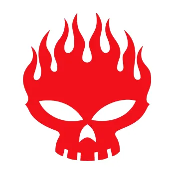 Samolepící dekorace SAMOLEPKA The Off Spring 004 (10 - červená) NA AUTO, NÁLEPKA, FÓLIE, POLEP, TUNING, VLASTNÍ TEXT, TISK, AUTOSAMOLEPKY.cz, POLEPY, OBRÁZEK, LOGO, SAMOLEPKY