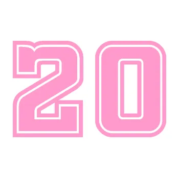 Polep vozidla Startovní číslo 20 typ 5 (24 - světle růžová) SAMOLEPKA NA AUTO, NÁLEPKA, FÓLIE, POLEP, TUNING, VLASTNÍ TEXT, TISK, AUTOSAMOLEPKY.cz, POLEPY, OBRÁZEK, LOGO, 3D STICKERS