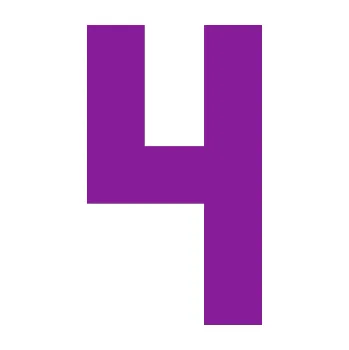 Polep vozidla Startovní číslo 4 (14 - fialová) SAMOLEPKA NA AUTO, NÁLEPKA, FÓLIE, POLEP, TUNING, VLASTNÍ TEXT, TISK, AUTOSAMOLEPKY.cz, POLEPY, OBRÁZEK, LOGO, 3D STICKERS