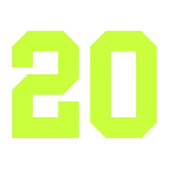 Polep vozidla Startovní číslo 20 (27 - limetová) SAMOLEPKA NA AUTO, NÁLEPKA, FÓLIE, POLEP, TUNING, VLASTNÍ TEXT, TISK, AUTOSAMOLEPKY.cz, POLEPY, OBRÁZEK, LOGO, 3D STICKERS