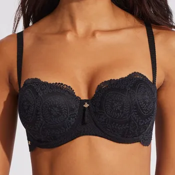 Podprsenka Selmark - Matilda podprsenka vyztužená s odepínacími ramínky black 75B 31126