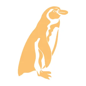 Samolepící dekorace SAMOLEPKA Tučňák 001 pravá (08 - béžová) NA AUTO, NÁLEPKA, FÓLIE, POLEP, TUNING, VLASTNÍ TEXT, TISK, AUTOSAMOLEPKY.cz, POLEPY, OBRÁZEK, LOGO, SAMOLEPKY