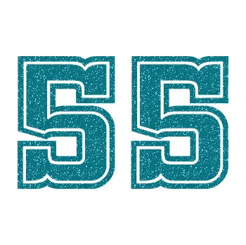 Polep vozidla Startovní číslo 55 typ 5 (92 - Ultra Metalic tyrkysová) SAMOLEPKA NA AUTO, NÁLEPKA, FÓLIE, POLEP, TUNING, VLASTNÍ TEXT, TISK, AUTOSAMOLEPKY.cz, POLEPY, OBRÁZEK, LOGO, 3D STICKERS