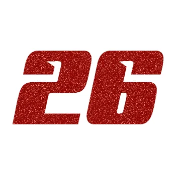 Polep vozidla Startovní číslo 26 typ 6 (86 - Ultra Metalic červená) SAMOLEPKA NA AUTO, NÁLEPKA, FÓLIE, POLEP, TUNING, VLASTNÍ TEXT, TISK, AUTOSAMOLEPKY.cz, POLEPY, OBRÁZEK, LOGO, 3D STICKERS