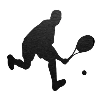 Polep vozidla Tenista 007 pravá (63 - škrábaný kov černý) SAMOLEPKA NA AUTO, NÁLEPKA, FÓLIE, POLEP, TUNING, VLASTNÍ TEXT, TISK, AUTOSAMOLEPKY.cz, POLEPY, OBRÁZEK, LOGO, 3D STICKERS