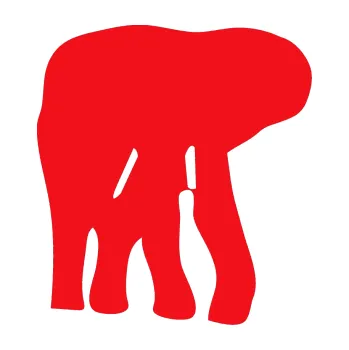 Samolepící dekorace SAMOLEPKA Slon 016 pravá (10 - červená) NA AUTO, NÁLEPKA, FÓLIE, POLEP, TUNING, VLASTNÍ TEXT, TISK, AUTOSAMOLEPKY.cz, POLEPY, OBRÁZEK, LOGO, SAMOLEPKY