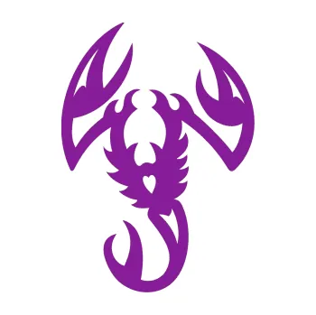 Polep vozidla Štír 003 pravá (14 - fialová) SAMOLEPKA NA AUTO, NÁLEPKA, FÓLIE, POLEP, TUNING, VLASTNÍ TEXT, TISK, AUTOSAMOLEPKY.cz, POLEPY, OBRÁZEK, LOGO, 3D STICKERS