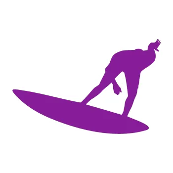 Polep vozidla SAMOLEPKA Surfař 001 levá (14 - fialová) NA AUTO, NÁLEPKA, FÓLIE, POLEP, TUNING, VLASTNÍ TEXT, TISK, AUTOSAMOLEPKY.cz, POLEPY, OBRÁZEK, LOGO, SAMOLEPKY