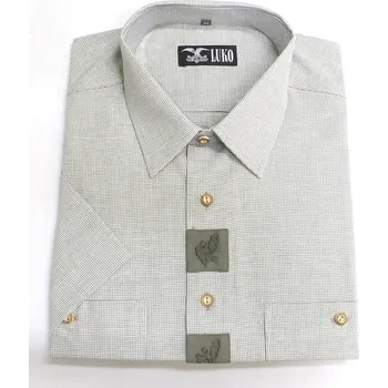 Pánská košile Košile LUKO krátký rukáv 164113 vel. 40