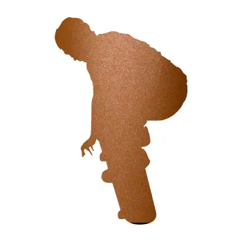 Samolepicí dekorace na vozidlo Skateboard 003 levá (44 - měděná metalíza) SAMOLEPKA NA AUTO, NÁLEPKA, FÓLIE, POLEP, TUNING, VLASTNÍ TEXT, TISK, AUTOSAMOLEPKY.cz, POLEPY, OBRÁZEK, LOGO, 3D STICKERS