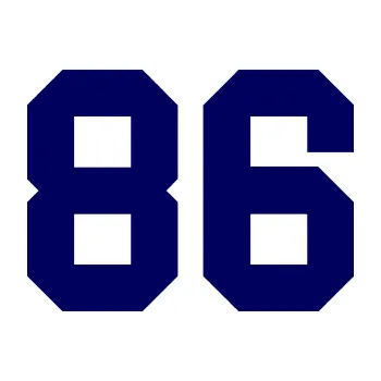 Polep vozidla Startovní číslo 86 (23 - tmavě modrá) SAMOLEPKA NA AUTO, NÁLEPKA, FÓLIE, POLEP, TUNING, VLASTNÍ TEXT, TISK, AUTOSAMOLEPKY.cz, POLEPY, OBRÁZEK, LOGO, 3D STICKERS