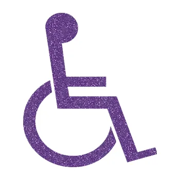 samolepka Vozíčkář 001 invalida (87 - Ultra Metalic fialová) SAMOLEPKA NA AUTO, NÁLEPKA, FÓLIE, POLEP, TUNING, VLASTNÍ TEXT, TISK, AUTOSAMOLEPKY.cz, POLEPY, OBRÁZEK, LOGO, 3D STICKERS