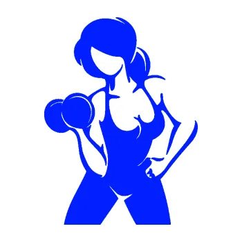 Polep vozidla Fitness 001 levá posilování s činkou (19 - modrá dynamic) SAMOLEPKA NA AUTO, NÁLEPKA, FÓLIE, POLEP, TUNING, VLASTNÍ TEXT, TISK, AUTOSAMOLEPKY.cz, POLEPY, OBRÁZEK, LOGO, 3D STICKERS