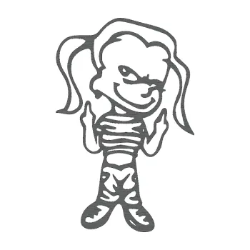 Samolepicí dekorace na vozidlo Zlobivá holka 002 pravá f*ck (62 - škrábaný titan) SAMOLEPKA NA AUTO, NÁLEPKA, FÓLIE, POLEP, TUNING, VLASTNÍ TEXT, TISK, AUTOSAMOLEPKY.cz, POLEPY, OBRÁZEK, LOGO, 3D STICKERS