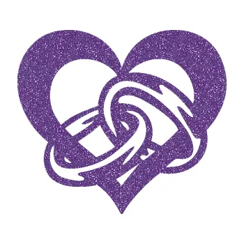 Samolepící dekorace Snubní prstýnky v srdíčku levá (87 - Ultra Metalic fialová) SAMOLEPKA NA AUTO, NÁLEPKA, FÓLIE, POLEP, TUNING, VLASTNÍ TEXT, TISK, AUTOSAMOLEPKY.cz, POLEPY, OBRÁZEK, LOGO, 3D STICKERS