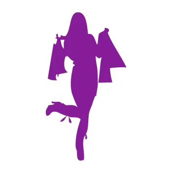 Polep vozidla SAMOLEPKA Žena na nákupu 001 pravá (14 - fialová) NA AUTO, NÁLEPKA, FÓLIE, POLEP, TUNING, VLASTNÍ TEXT, TISK, AUTOSAMOLEPKY.cz, POLEPY, OBRÁZEK, LOGO, SAMOLEPKY