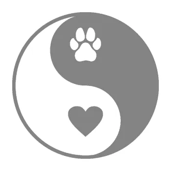 samolepka Yin Yang 002 levá srdíčko a tlapka (17 - šedá) SAMOLEPKA NA AUTO, NÁLEPKA, FÓLIE, POLEP, TUNING, VLASTNÍ TEXT, TISK, AUTOSAMOLEPKY.cz, POLEPY, OBRÁZEK, LOGO, 3D STICKERS