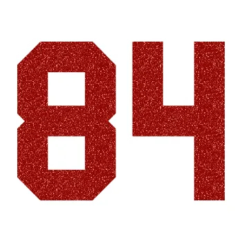 Polep vozidla Startovní číslo 84 (86 - Ultra Metalic červená) SAMOLEPKA NA AUTO, NÁLEPKA, FÓLIE, POLEP, TUNING, VLASTNÍ TEXT, TISK, AUTOSAMOLEPKY.cz, POLEPY, OBRÁZEK, LOGO, 3D STICKERS