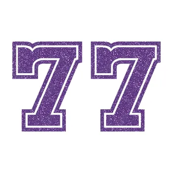 Polep vozidla SAMOLEPKA Startovní číslo 77 typ 5 (87 - Ultra Metalic fialová) NA AUTO, NÁLEPKA, FÓLIE, POLEP, TUNING, VLASTNÍ TEXT, TISK, AUTOSAMOLEPKY.cz, POLEPY, OBRÁZEK, LOGO, SAMOLEPKY