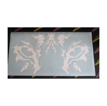 Polep vozidla SAMOLEPKA Vlčí oči (10 - červená) NA AUTO, NÁLEPKA, FÓLIE, POLEP, TUNING, VLASTNÍ TEXT, TISK, AUTOSAMOLEPKY.cz, POLEPY, OBRÁZEK, LOGO, SAMOLEPKY